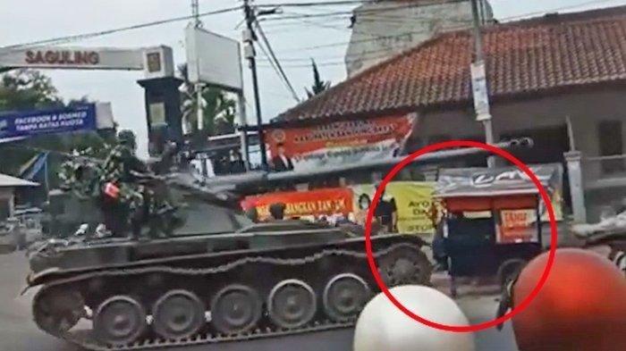 FAKTA Tank TNI Tabrak Gerobak dan 4 Sepeda Motor, Begini Kata Polisi Lalu Lintas