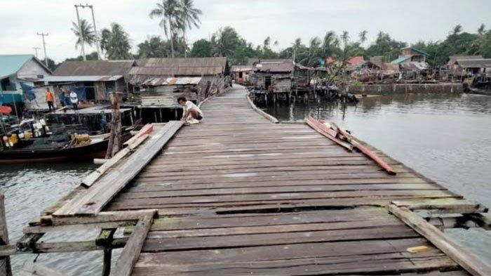 Sempat Roboh Kena Angin, Tahun Depan Dinas PUPR Lingga Bangun Jembatan Tanjung Irat