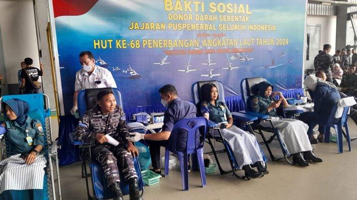 Lanudal Tanjungpinang Gelar Donor Darah, Sambut Peringatan HUT ke 68 Penerbangan