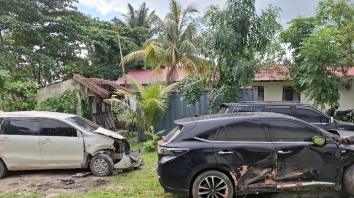 KECELAKAAN DI BATAM HARI INI - Tiga mobil yang terlibat kecelakaan lalulintas di Jalan Hang Tuah, Kota Batam, Provinsi Kepulauan Riau (Kepri),  Kamis (7/5/2026).