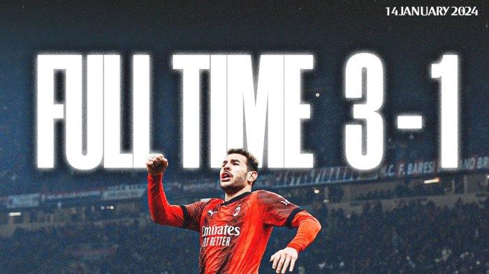 Hasil, Klasemen, Top Skor Liga Italia 2023-2024 Setelah AC Milan Menang, AS Roma Kalah