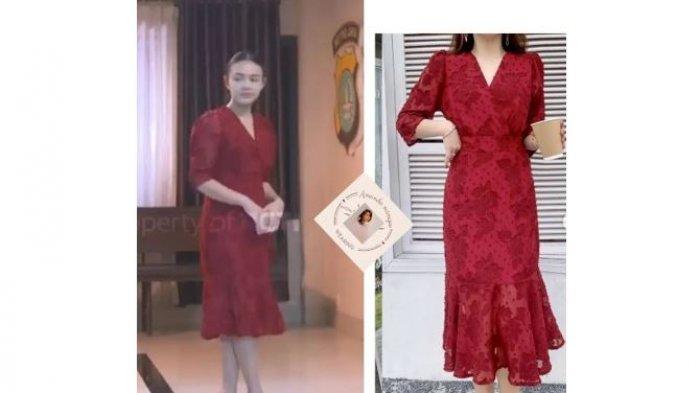 Amanda Manopo Enjoy Pakai Dress Korean Style Seharga Rp 230 Ribu