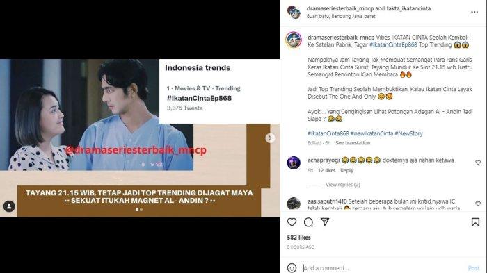 Adegan Amanda Manopo Senyum-senyum ke Arya Saloka Buat Fans Ikatan Cinta Baper