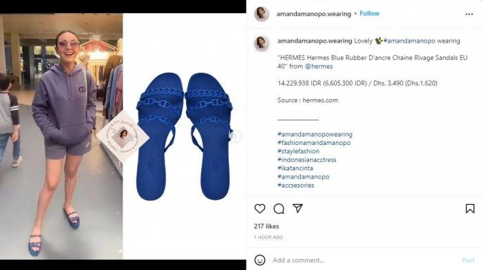 Amanda Manopo Pakai Sandal Belasan Juta untuk Jalan-jalan ke Mal