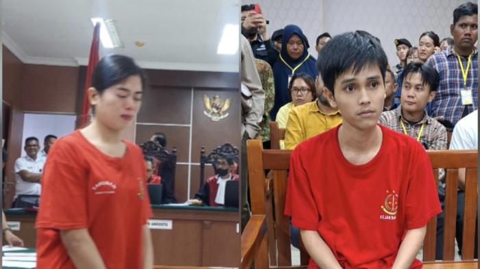 Kolase terdakwa Amiroh dan Fandi Ramadhan