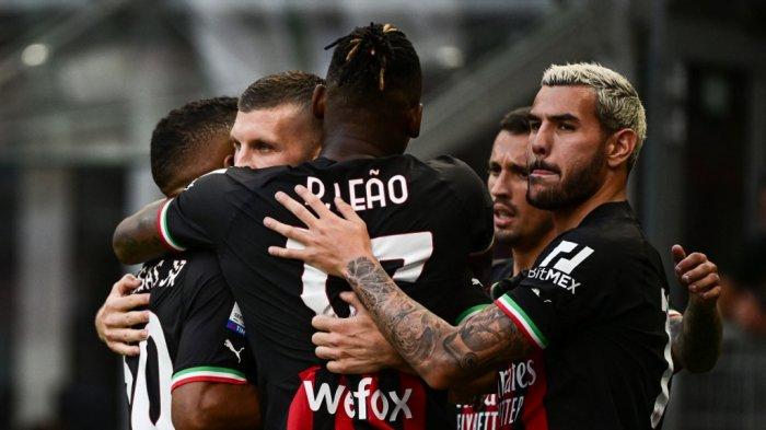 Hasil AC Milan vs Udinese, Drama 6 Gol di San Siro, Ante Rebic 2 Gol, AC Milan Menang