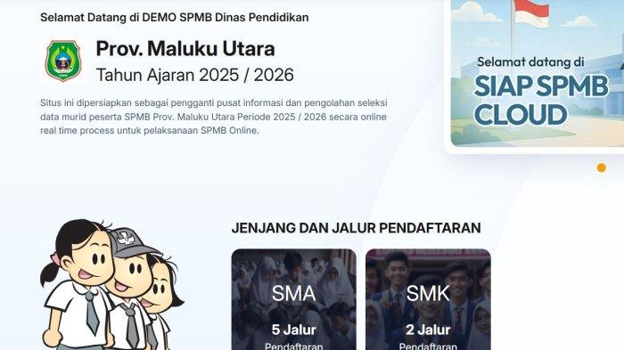 Cara Daftar SPMB 2025 di Maluku Utara, Link snpmb.bppp.kemdikbud.go.id untuk SD, SMP, SMA, SMK