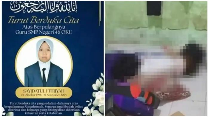 Tangan Terikat dan Mulut Disumpal Jilbab, Guru SMP Negeri 46 OKU Ditemukan Tewas dalam Kos