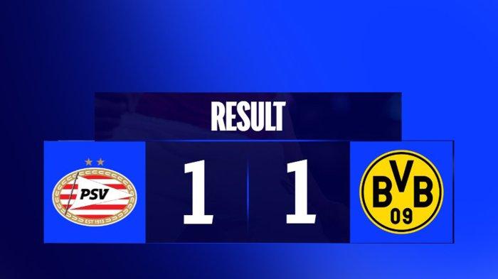 Hasil Liga Champions PSV vs Dortmund, Gol Donyell Malen Dibalas Gol Penalti Luuk de Jong