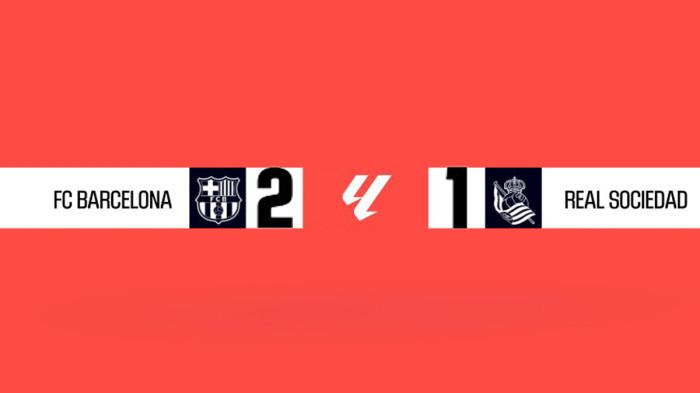 Hasil Barcelona vs Real Sociedad, Lamine Yamal Main Beri Assist, Lewandowski Cetak Gol, Barca Menang