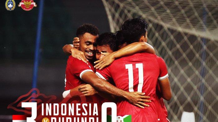 Hasil Timnas Indonesia vs Burundi, Rizky Ridho Tutup Pesta Gol di Babak Pertama