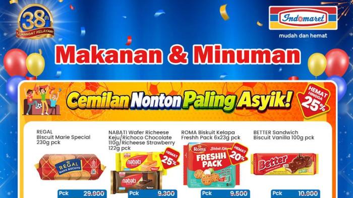 PROMO BESAR-BESARAN- Ilustrasi Promo Indomaret khusus makanan dan minuman di bulan Juni 2026 ini, Sabtu (13/6/2026). Promo Indomaret makin banyak produknya.