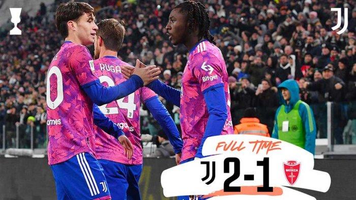 Hasil Coppa Italia Juventus vs AC Monza, Moise Kean, Federico Chiesa Cetak Gol, Juventus Menang