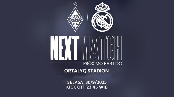 Jadwal Liga Champions 2025-2026 Malam Ini Kairat Almaty vs Real Madrid, Chelsea vs Benfica