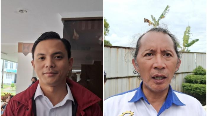 KAPAL TERBAKAR DI BATAM - Kolase Kasat Reskrim Polresta Barelang, Kompol Debby Tri Andrestian dan Ketua Federasi Serikat Pekerja Metal Indonesia (FSPMI) Cabang Batam, Yafet Ramon, Selasa (23/12/2025).