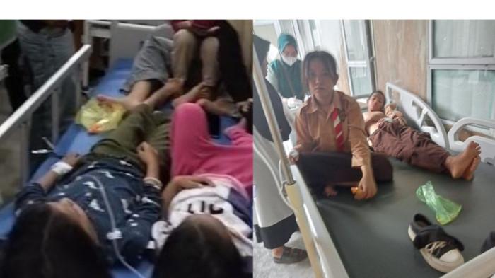 Korban keracunan di Anambas saat di Rawat di RS Palmataak, Kabupaten Anambas