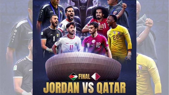Live Streaming RCTI Yordania vs Qatar Final Piala Asia 2023, Kick Off 22.00 WIB