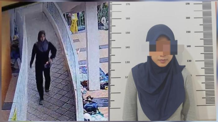 PENCURIAN DI BATAM - Kolase pelaku pencurian, N alias EY saat diamankan Unit Reskrim Polsek Sagulung Batam saat beraksi di kawasan Waterpark Top 100 Tembesi.