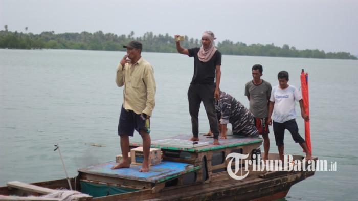 Nelayan di Desa Pulau Lalang Lingga Kepri