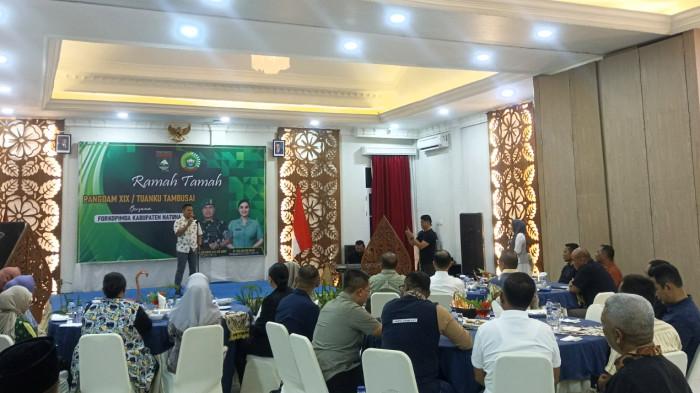 Pangdam XIX/Tuanku Tambusai Kunjungi Natuna, Tegaskan Perkuat Sinergi Pertahanan dan Pembangunan