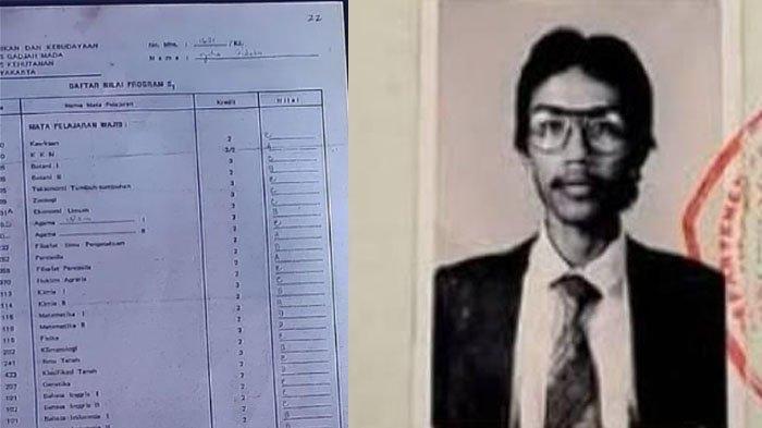 POLEMIK IJAZAH JOKOWI: Tangkapan layar inilah rincian lengkap nilai Jokowi selama berkuliah di UGM 5 tahun. Jokowi banyak dapat nilai B dan C hingga D. Sahabat Jokowi pun bongkar fakta baru terkait prestasi Jokowi selama kuliah, disadur pada Minggu (25/5/2025).