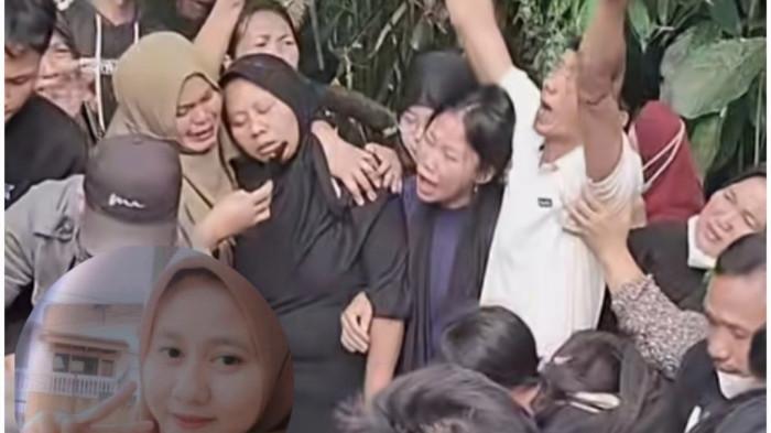 PEMBUNUHAN DI BATAM - Tangkapan layar proses pemakaman jenazah korban pembunuhan di Batam, Bella di kampung halamannya, Desa Negeri Cahya, Kabupaten Ogan Komering Ulu, Provinsi Sumatera Selatan, Minggu (21/12/2025).