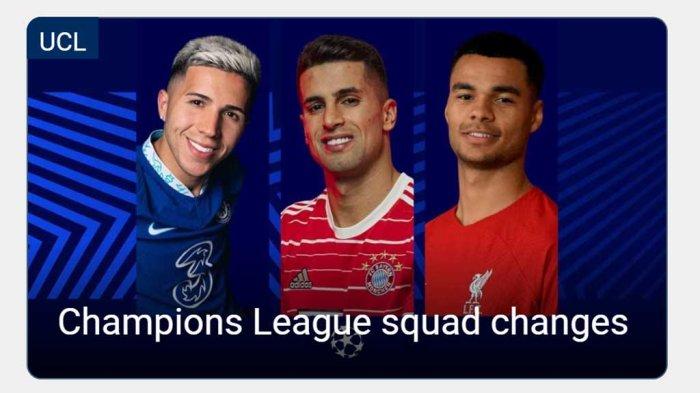 Jadwal Liga Champions 2022-2023 Babak 16 Besar, Daftar Perubahan Skuad Usai Transfer