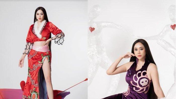 Potret Aura Kasih jadi gadis Cina saat Imlek, Jumat (27/1/2023).