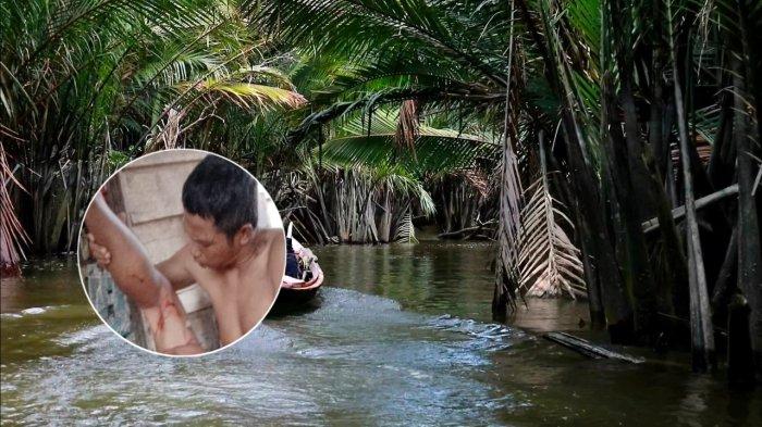 BREAKINGNEWS, Seorang Pria di Lingga Ini Diterkam Buaya saat Mancing di Marok Kecil