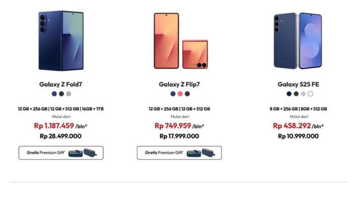 Promo Samsung beserta cicilannya.