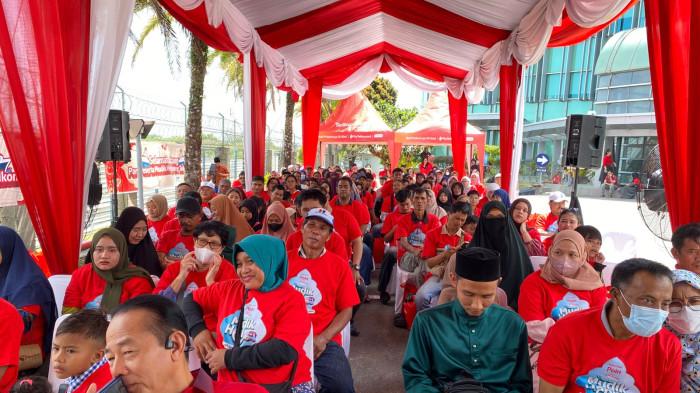 Ratusan peserta mudik ikuti acara seremoni pelepasan mudik gratis Telkomsel 