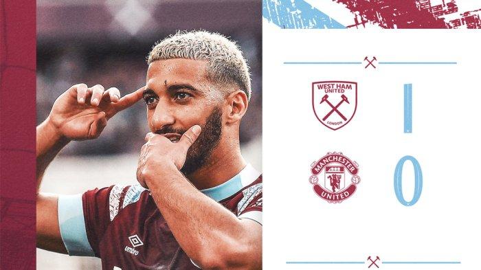 Hasil West Ham vs Manchester United, Said Benrahma Cetak Gol, Man United Kalah