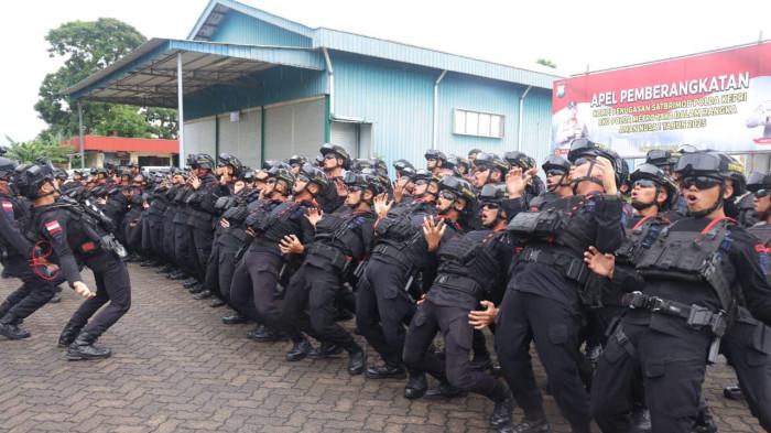 Satu Kompi Brimob Polda Kepri BKO ke Jakarta, Perkuat Operasi Aman Nusa di Polda Metro Jaya