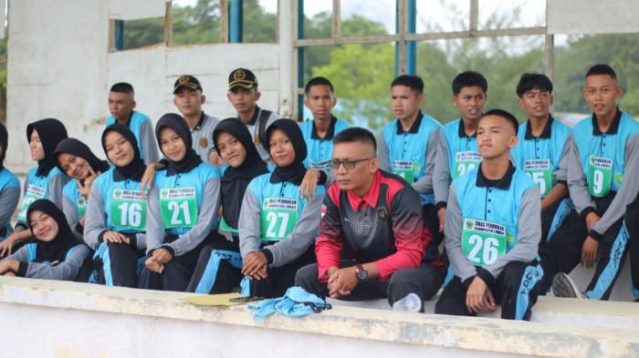 PASKIBRAKA KECAMATAN LINGGA - Para peserta seleksi Paskibraka Kecamatan Lingga, Kabupaten Lingga tahun 2026. 18 di antaranya terpilih menjadi pengibar bendara pada 17 Agustus 2026.