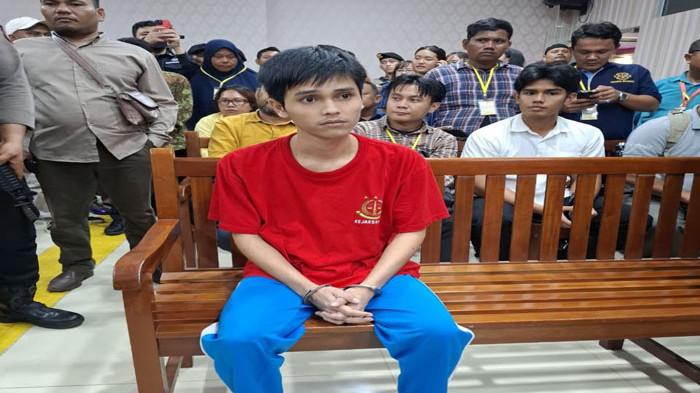 SIDANG VONIS FANDI RAMADHAN DI PN BATAM - Sidang vonis Fandi Ramadhan (25) di Pengadilan Negeri (PN) Batam, Kamis (5/3/2026). Majelis Hakim PN Batam menjatuhkan pidana 5 tahun penjara kepadanya.