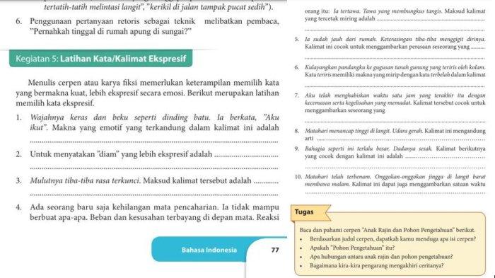 Kunci Jawaban Bahasa Indonesia Kelas 9 Hal 77 dan 78: Latihan Kata dan ...