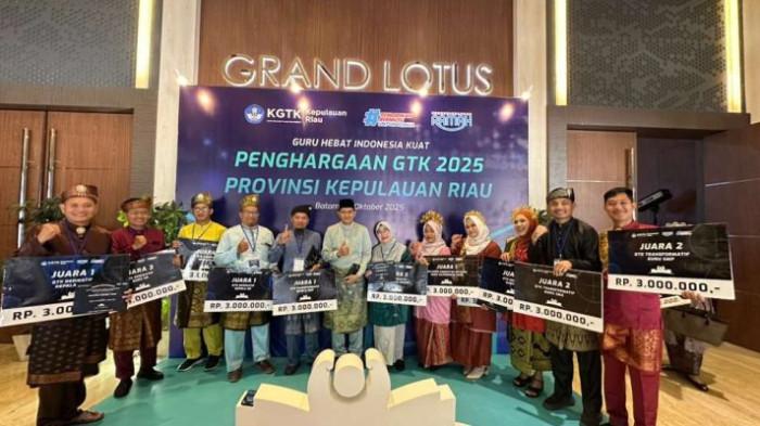 Lima Pendidik Asal Natuna Boyong Prestasi Membanggakan di Ajang Penghargaan GTK Kepri 2025