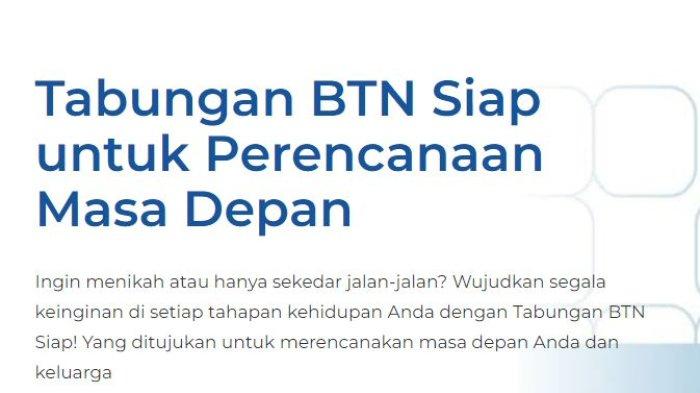 Cara Buka Tabungan Bank BTN Siap, Tabungan Berjangka hingga 15 Tahun
