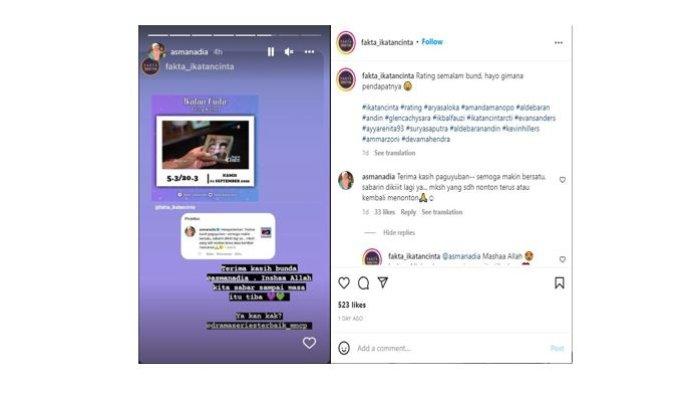 Asma Nadia Minta Fans Ikatan Cinta Sabar usai Kabar Arya Saloka akan Kembali