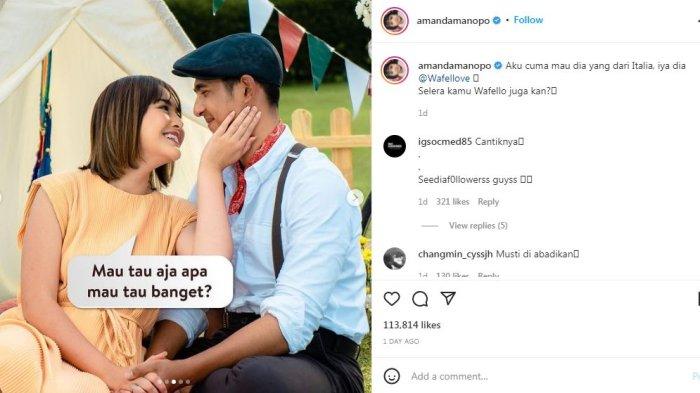 Amanda Manopo Terekam Sentuh Pipi Arya Saloka, Penonton Ikatan Cinta Girang: Gemes
