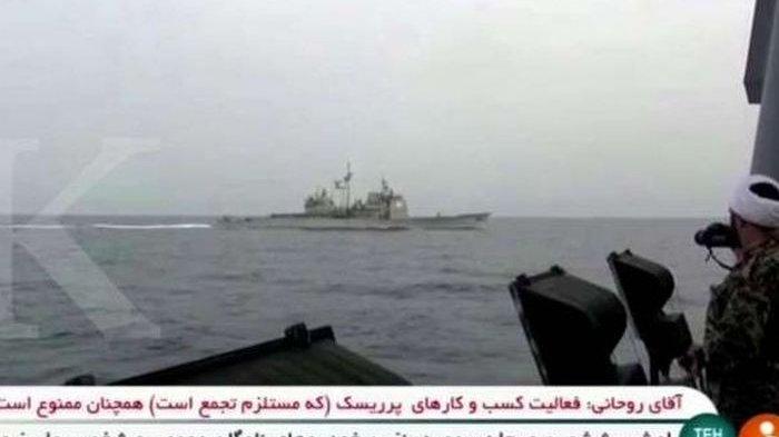 Dianggap Berbahaya dan Provokatif, AS Peringatkan Iran: Jaga Jarak 100 meter dari Kapal Perang Kami