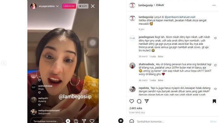 Ditanya Kapan Nikah, Jawaban Anya Geraldine Ramai Dukungan Warganet: Iya Betul, Setuju