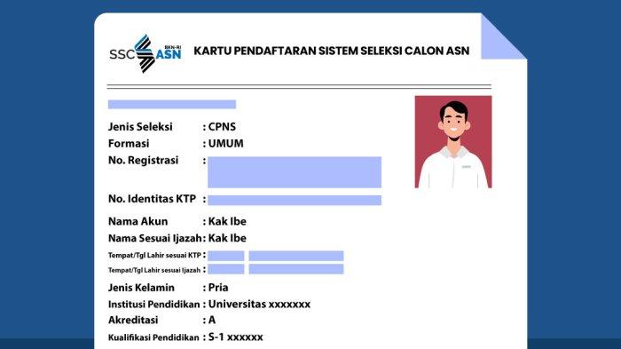 Mudah, Begini Cara Cetak Kartu Pendaftaran CPNS 2023 via https://sscasn.bkn.go.id
