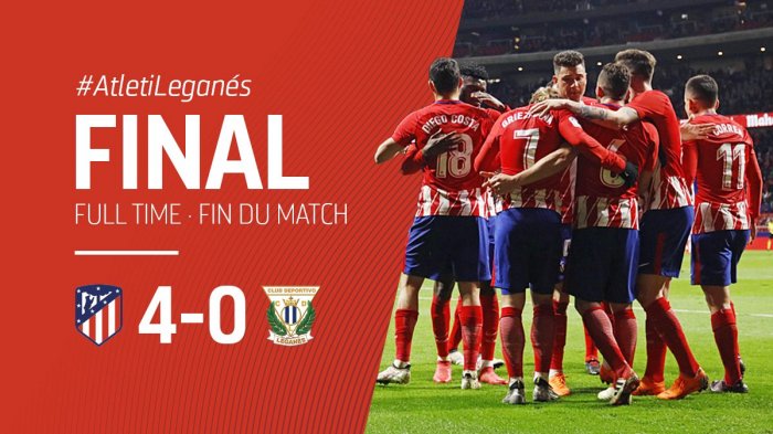SEMPURNA! Antoine Griezmann Cetak Semua Gol dalam Kemenangan 4-0 Atletico Madrid