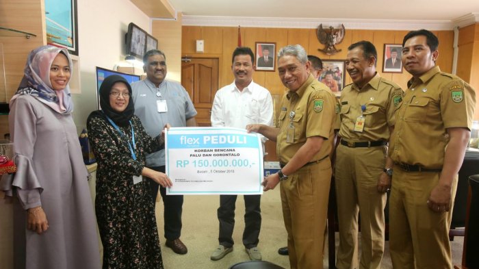 Bantu Korban Gempa Palu PT Flextronics Technology Indonesia Berhasil Kumpulkan Rp 150 Juta