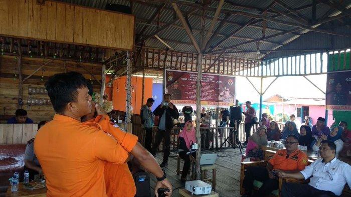 Polsek Tanjungpinang Barat Sosialisasi Cara Hadapi Cuaca Ekstrem dan Penyelamatan Kecelakaan Laut