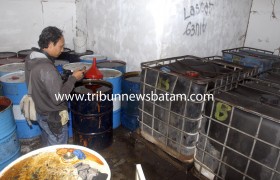 1,2 Ton Minyak Tanah Illegal Dari Pulau Buluh Diamankan Polair