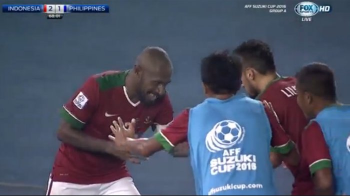 Boaz Solossa Cetak Gol. Indonesia Sementara Unggul 2-1 atas Filipina (update)