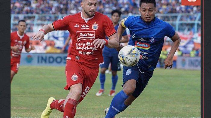 Cuplikan Gol Arema FC vs Persija Jakarta, Gol Marko Simic Dibalas Penalti Makan Konate