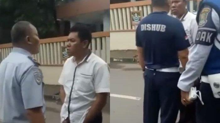 Viral Video Petugas Dishub Nyaris Adu Jotos karena Parkir, Pria Lompat Pagar Kantor Pemkab Bekasi